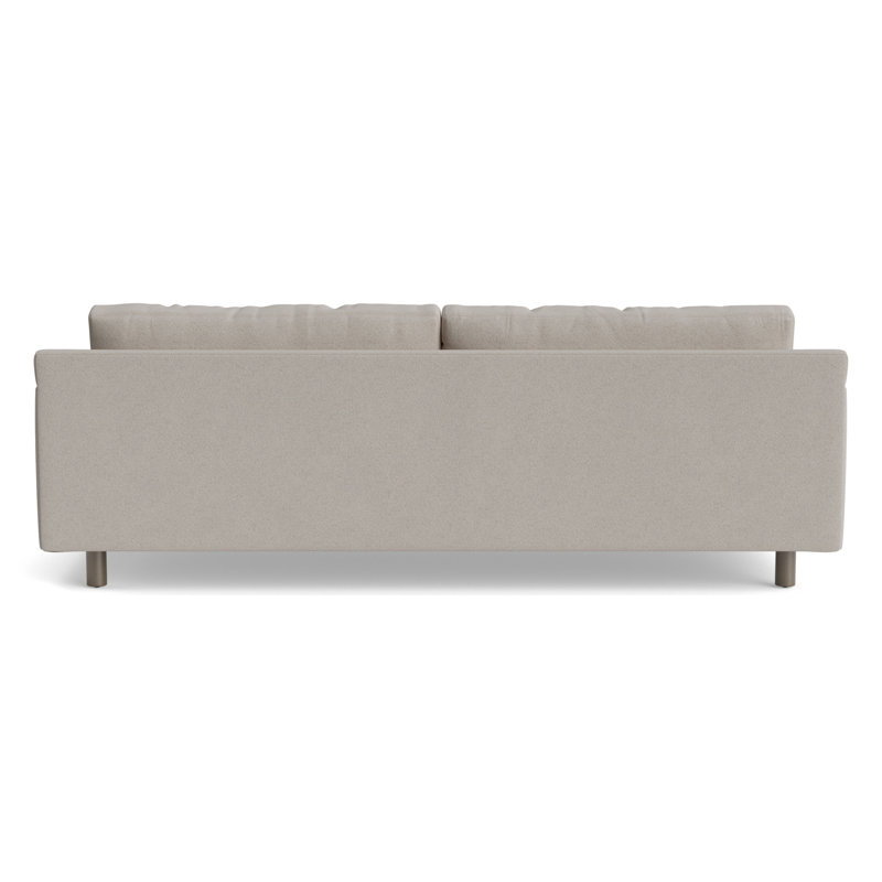 Hunter No Welt 100 Sofa, Performance Boucle - Dove Gray, Driftwood