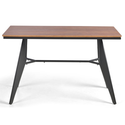 Metal And Wood Indoor Modern Rectangular Niesen Furniture For Kitchen, Dining Room, Breakfast(47.24"*23.62") by 17 Stories