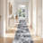 Washable Abstract Area Rug - Large Living Room Area Rugs Modern Stain Resistant Indoor mat for Bedroom Dining Room Non Slip Rubber Backing Thin Super Soft Room Decor Floor Carpet Black A-1759094600