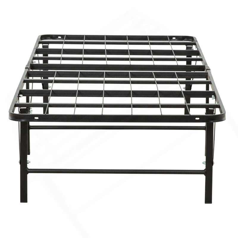 Metal Platform Bed Base - Twin Size Mattress Foundation Bed Frame, Black, Twin