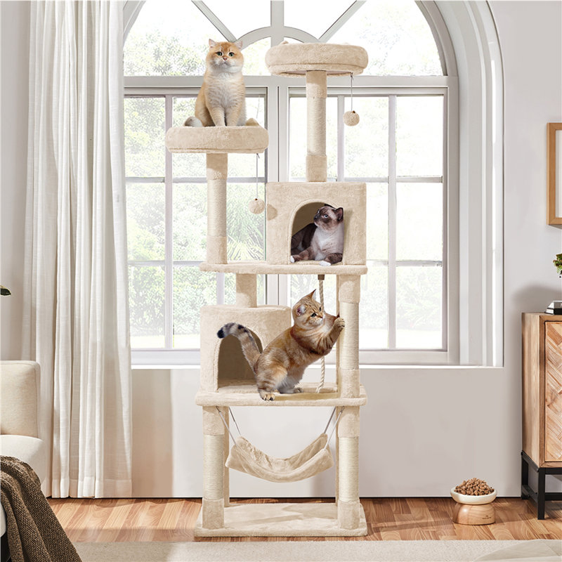 Arion 179cm H Cat Tree, Beige
