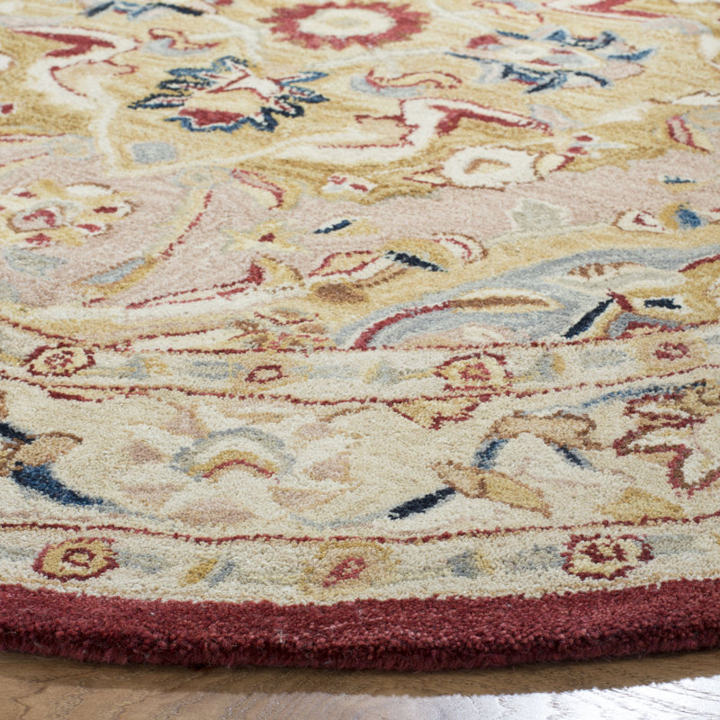 Tingley Hand Tufted Wool Pile Oriental Rug, Round 6'