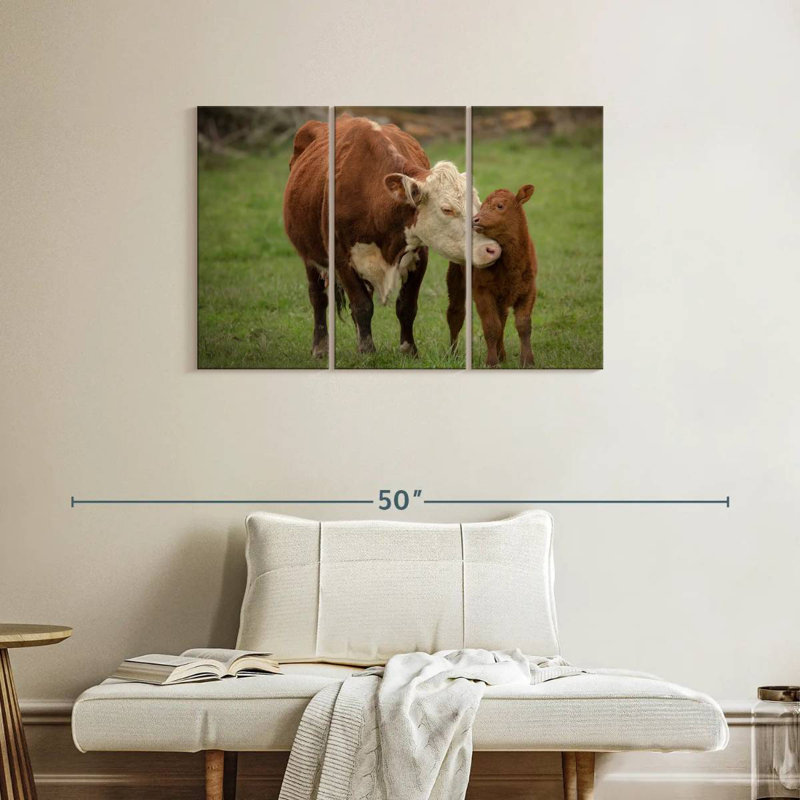 Brampt Motherly Cow, 24" H x 38" W