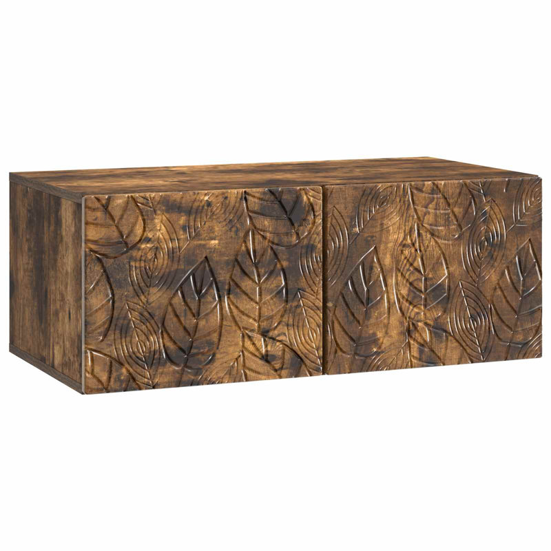 vidaXL Wall-Mounted TV Cabinet Engineered Wood Living Room Storage Stand Shelf