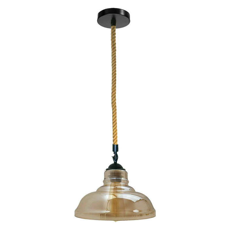 Kameron 1 - Light Amber Bowl Pendant, Yes