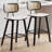 26" Upholstered Rattan Back Counter Height Bar Stools-1895461910-1895461911