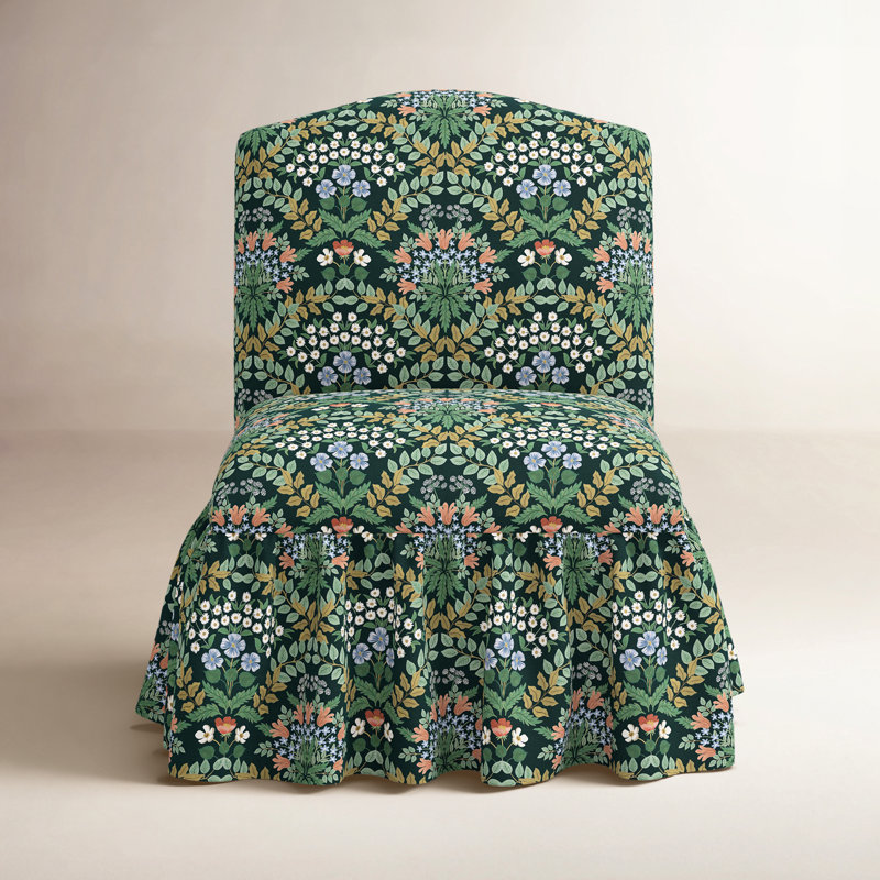 Fauteuil de chambre Edie en ronce émeraude, Ronce émeraude