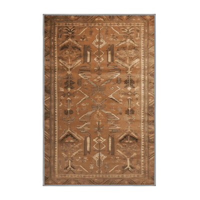Tapis brun lavable à la machine