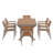 Experience Outdoor Dining Freedom With A Flexible Set Including Six Chairs And A Table