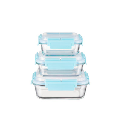 HI-TOP Lids With Pro Grade Removable Lockdown Levers Rectangular 3 container set