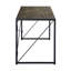 Bureau d'ordinateur pliable en bois avec cadre en métal H 28,3 po x l 55,1 po-509330000-509330004
