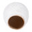 Ceramic Ivory Round Textured Round Vase-89123265