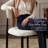Velora Modern White Chenille Upholstered Armless Dining Chair with Gold Back Frame-1543838178