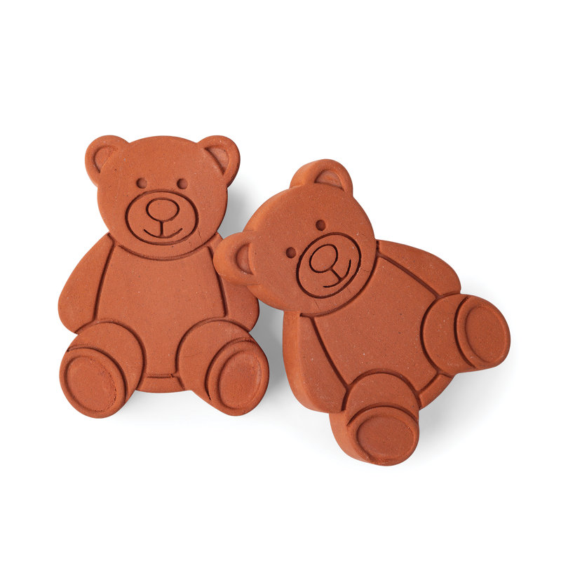 Terracotta Bear Set for Sugar Jars
