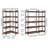 5 Tier Corner Bookshelf Tall Corner Bookcase With 4 Hooks L-Shaped Storage