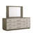 Modern Accent Mirror With Wood Frame
