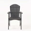 Ensemble de 2 chaises de salle à manger d'extérieur résistantes aux intempéries en bois d'acacia Adirondack-2086914775