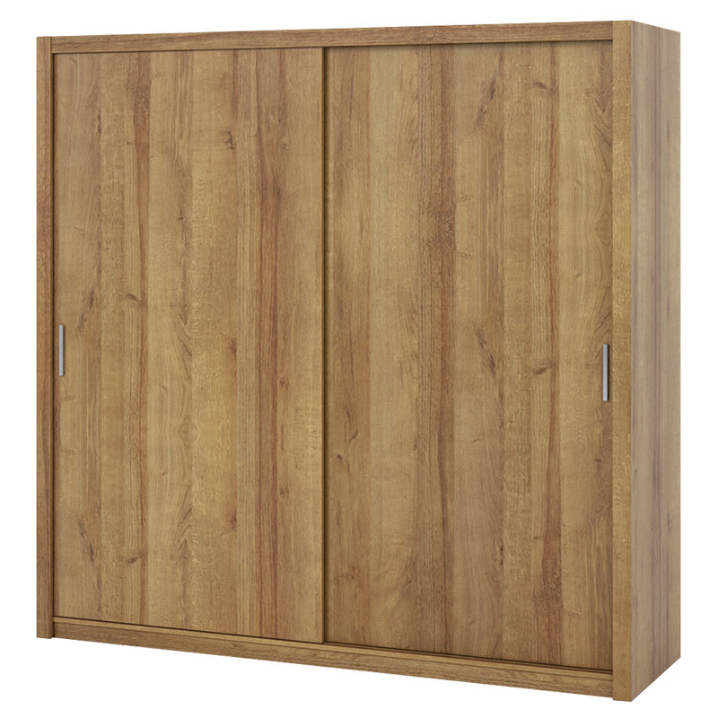 Frazierii 2 Door Wardrobe, 215cm H x 220cm W x 62cm D, Golden
