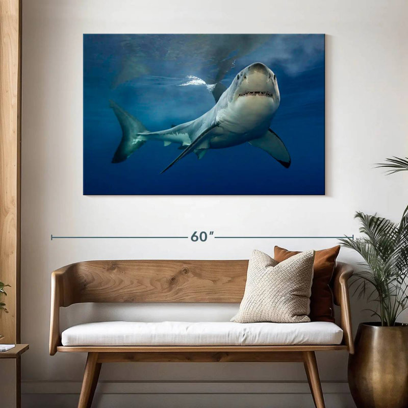 Brampt Shark Pursuit, 32" H x 48" W