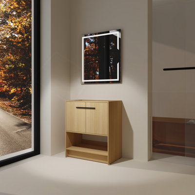 Bathroom Vanity, 2 Doors, Freestanding Bathroom Cabinet Vanity, Plywood (Excluding Sink)