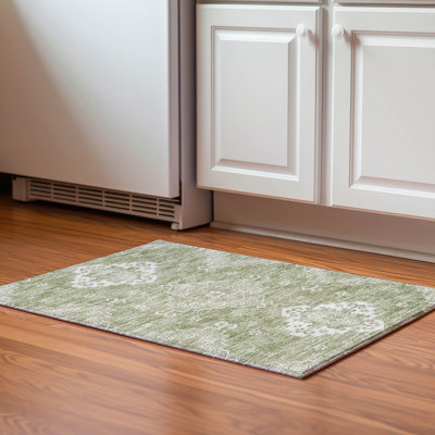 Premium Machine Washable Prisco Aloe Rug