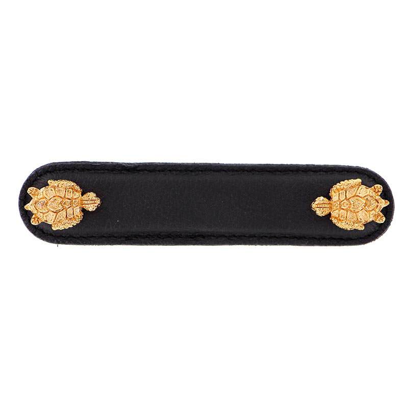 Pollino 4" Center to Center Bar Pull, 3'', Antique Gold