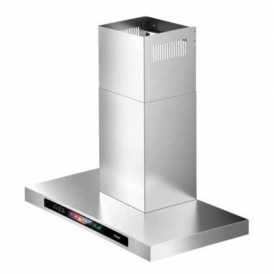 Hotte murale à conduit BRANO 30 pouces, 900 pi³/min, commande vocale et tactile, ventilateur d'extraction ultra-silencieux à 4 vitesses, mode mémoire et arrêt différé