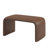 Gainsborough Contemporary Ottoman - Brown Vegan Leather