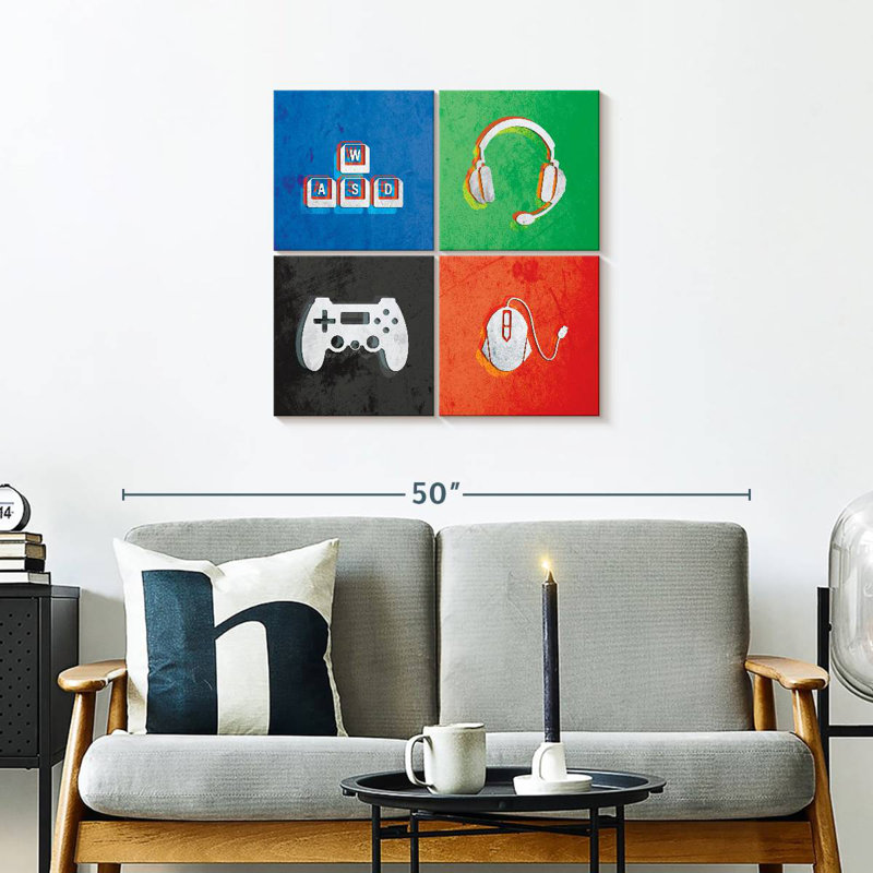 Senne Glitch Style Gamer Essentials, H 26 po x l 26 po