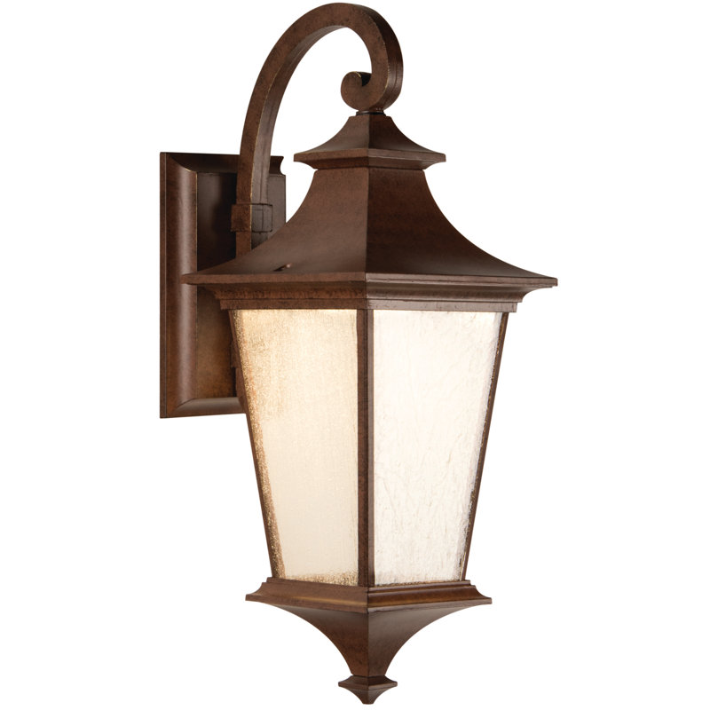 Lanterne murale d’extérieur 1 luminosité Chafin, Bronze vieilli