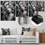 Portrait de femme cubique noir et blanc III - art en métal tendance-101153903
