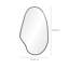 Miroir d'appoint mural noir