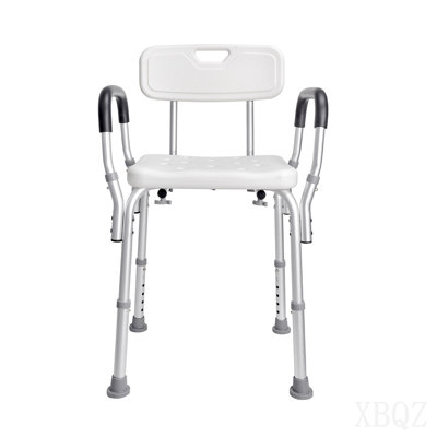 Shower Chair, Shower Seat with Back, Adjustable Height Shower Stool, Shower Chair for Inside Shower Bathtub, Non-slip Bathroom Bench Bath Chair for Elderly Disabled Handicap, 350 LBS Capacity
