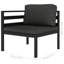 Ensemble de salon de jardin anthracite