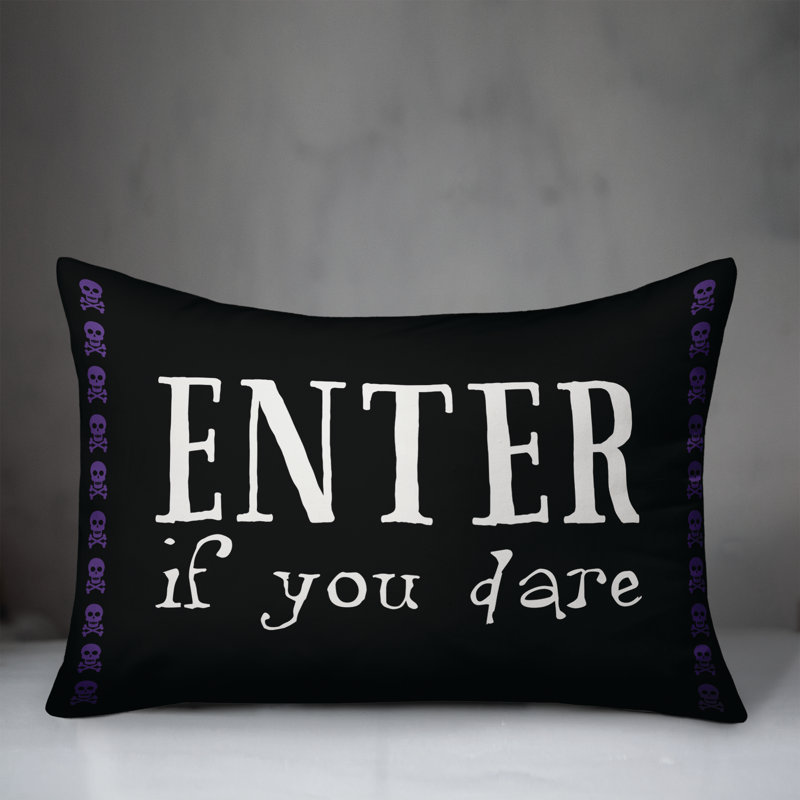  Coussin lombaire «If If Dare» Skull And Crossbone