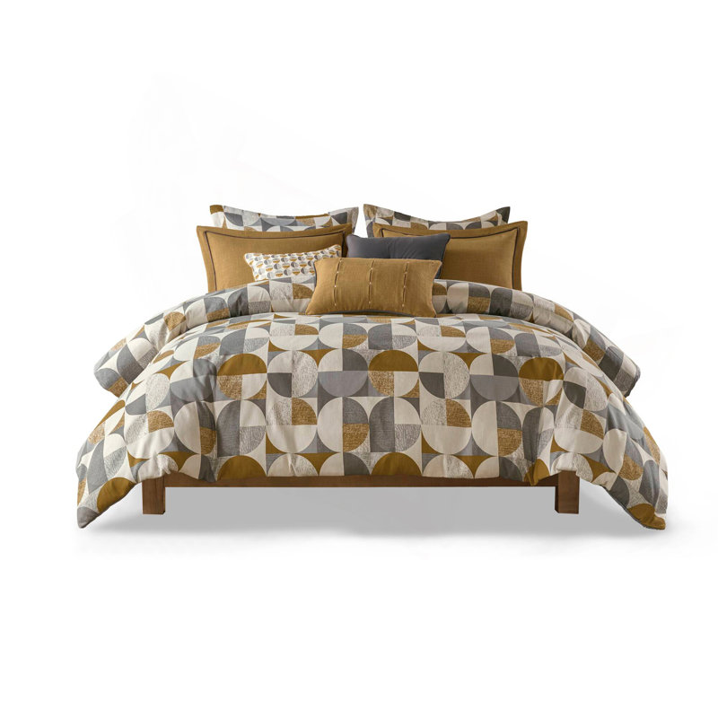 Ensemble d'édredon surdimensionné 8 pièces Jacquard, Édredon grand + 7 articles supplémentaires