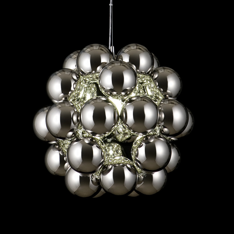 1 - Light Unique/Statement Pendant, Chrome