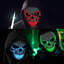 Masque d'Halloween à DEL illuminant un masque effrayant pour articles de fête-1235177566