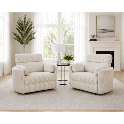 Fauteuil inclinable électrique de 53 po de largeur Bre