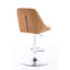 2 tabourets de bar, velours brun, base en métal, hauteur réglable, 2 stable - brun, pivotant, velours