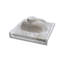 Dessus de meuble-lavabo simple en marbre de culture 19 po x 17 po avec trous de robinet