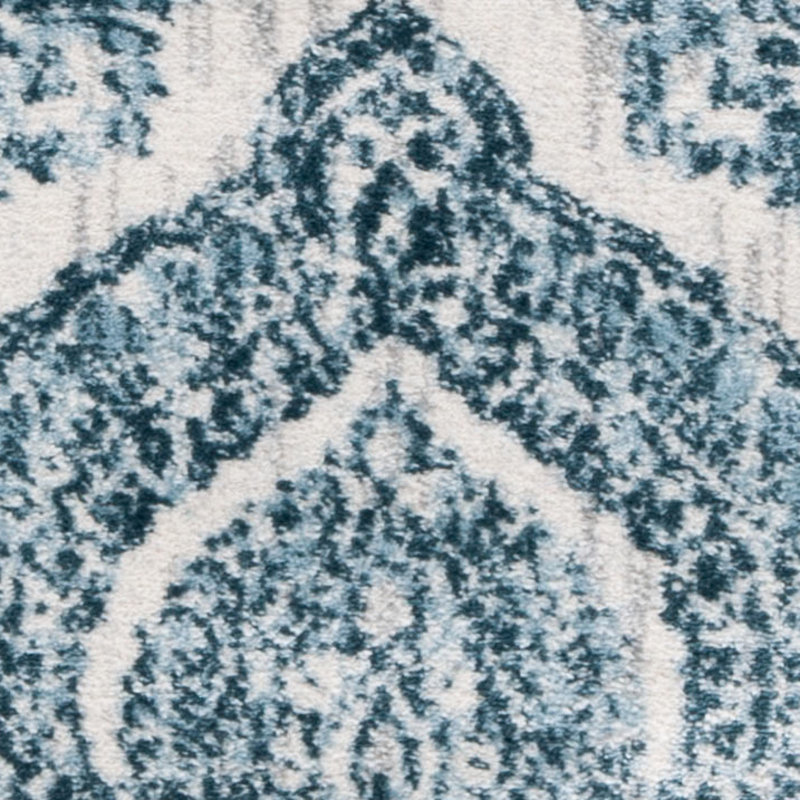 Coyer Performance Damask Rug, Round 6'7"