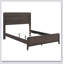 Mobilier de chambre à coucher à panneau durable classique en noyer foncé classique avec très grand lit 1 pièce