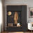 5-in-1 Hall Tree With Bench, Coat Rack, Drawers, Cabinets And Extra-large Side Storage Space-1111948106