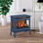 duraflame Freestanding Electric Fireplace Stove Heater with 3D Flame Effect for 1,000 Sq. Ft. Room, Navy-793322665