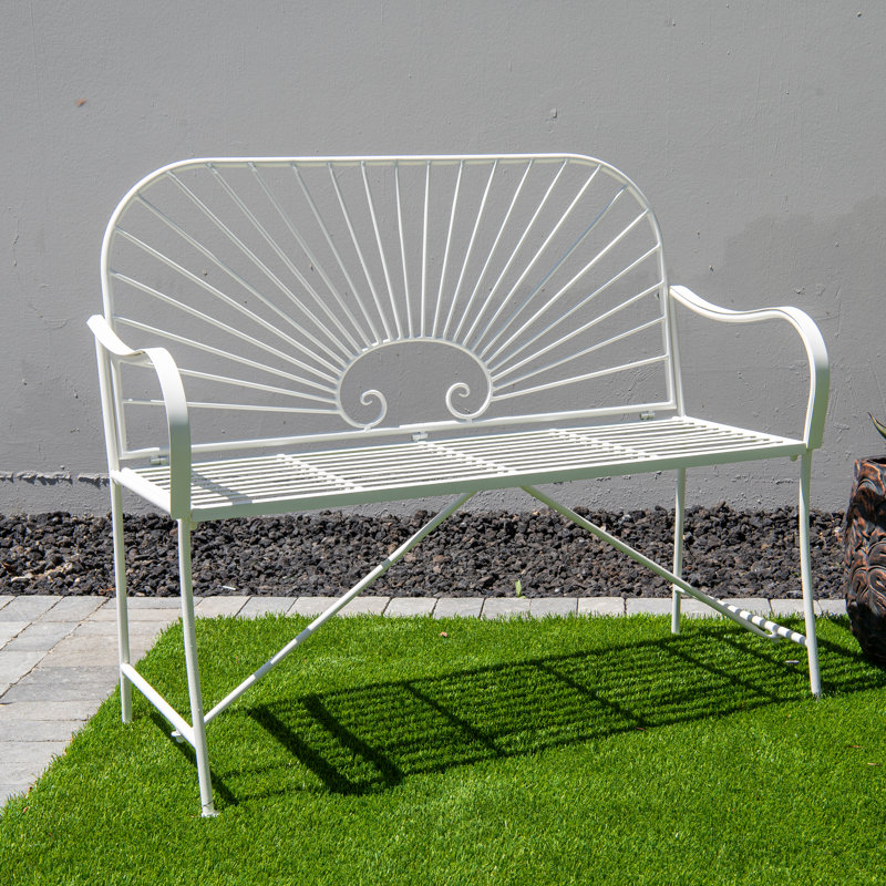 Banc de patio en L 44 po Latitude Sun, Blanc