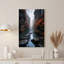 «Stepping Stones in Misty Canyon», art mural sur toile rouge-885851941