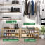 Range-chaussures durable à 3 niveaux 33 po - Rangement en bois empilable pour chambre à coucher et couloir