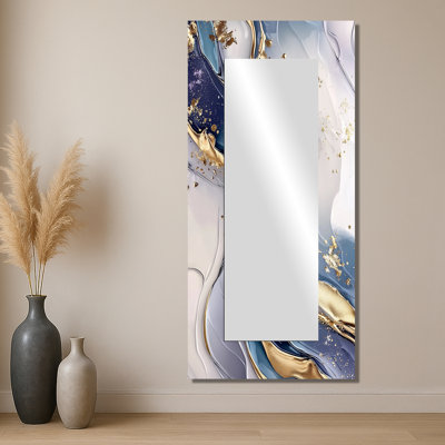 Golden Silence of Minimal Marble Waterfall II - Art mural minimaliste - imprimé sur métal