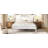 Platform Bed Frame with Headboard , Wood Slat Support , No Box Spring Needed ,King,White